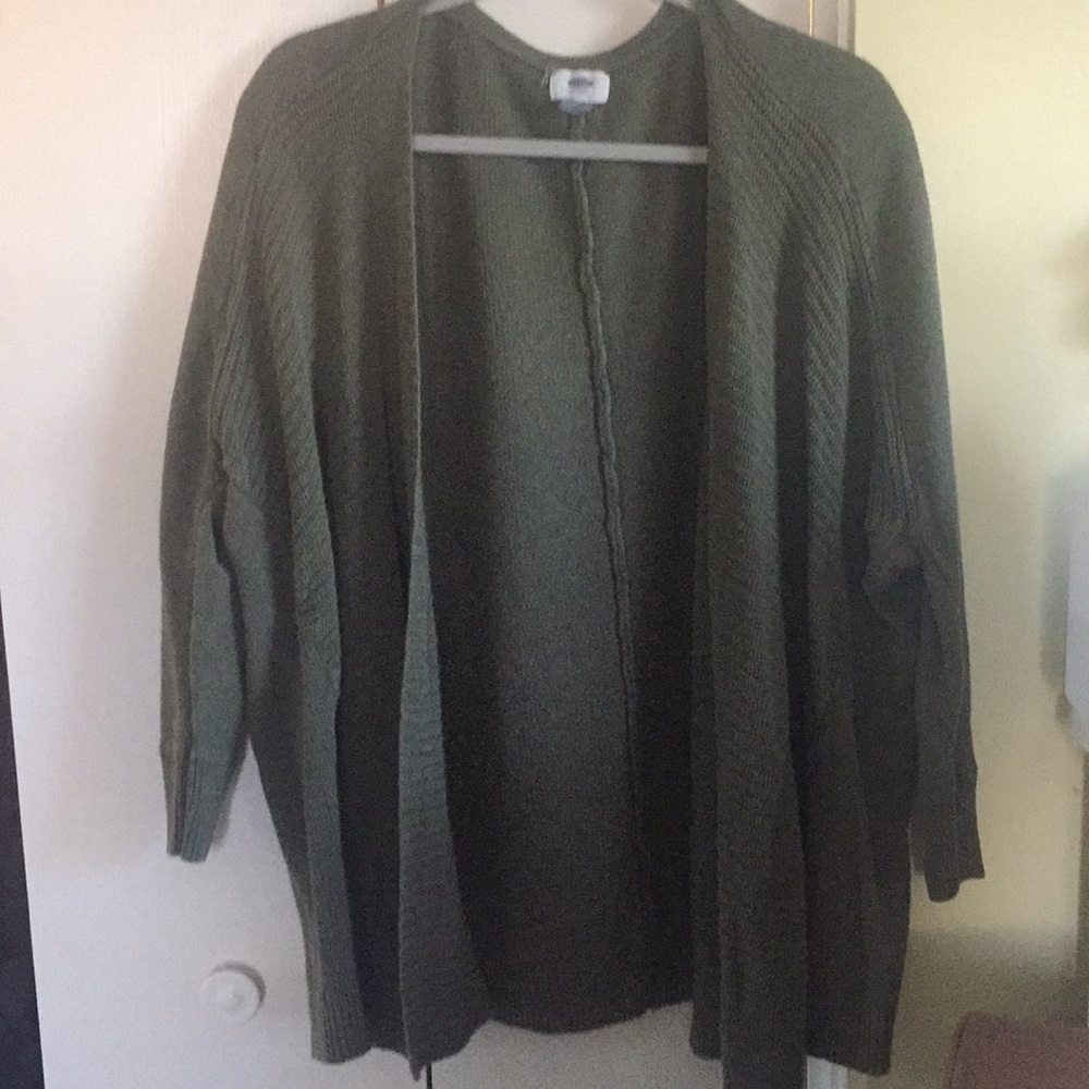 Olive Old Navy Cardigan 1X